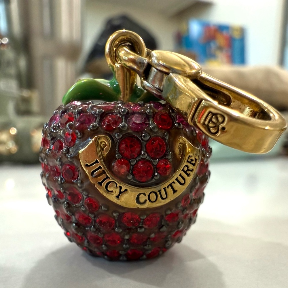 Juicy Couture Red Apple Keychain